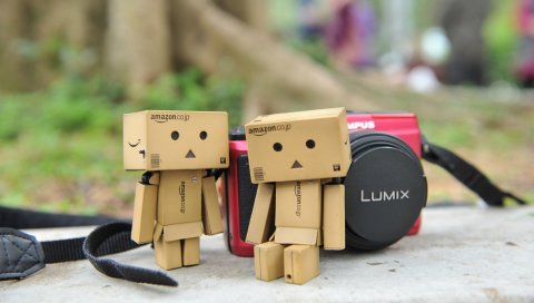 Danboard, камера, картонные роботы