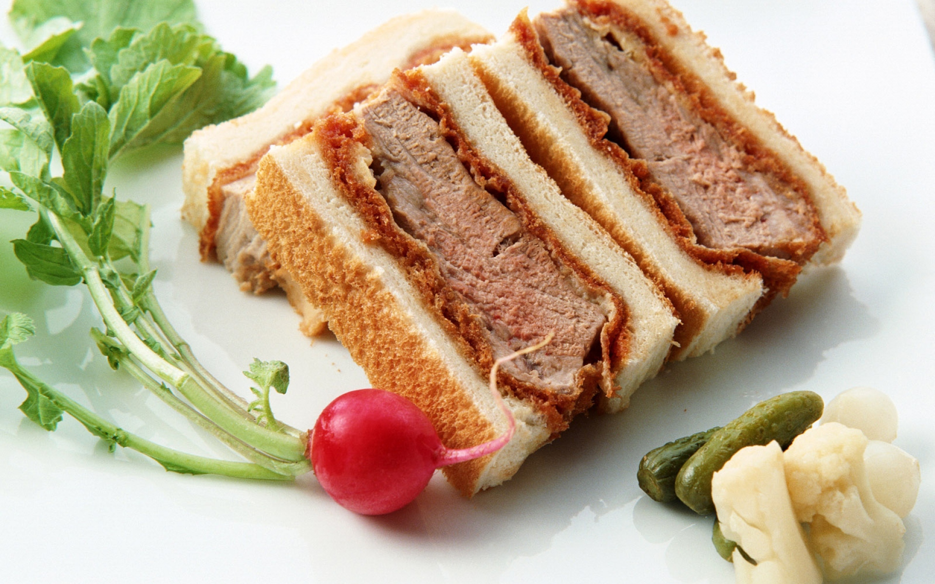 Картинки Мясо, зелень, еда, сэндвич фото и обои на рабочий стол