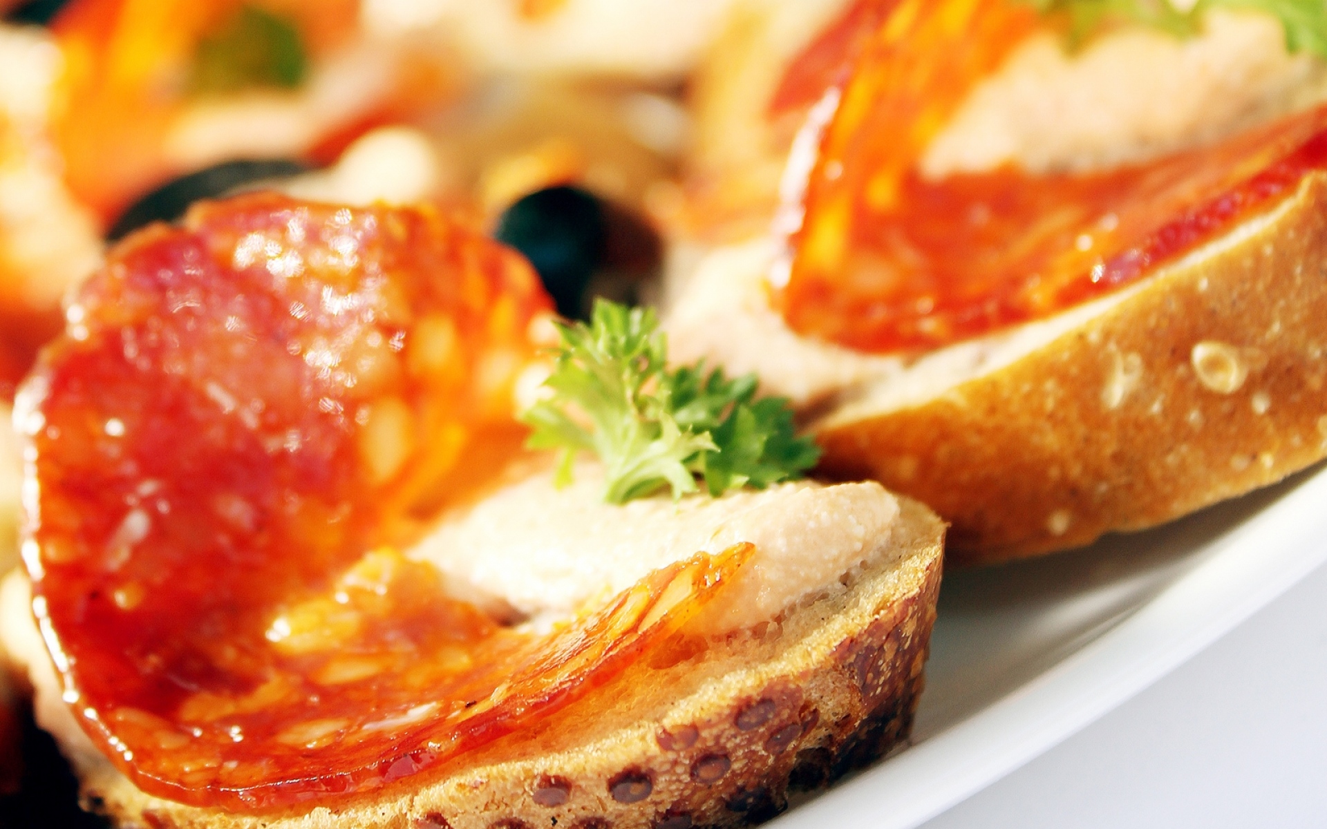 Картинки Мясо, хлеб, зелень, сэндвич фото и обои на рабочий стол