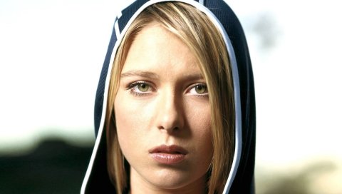 Maria sharapova, лицо, спортсмен, капот