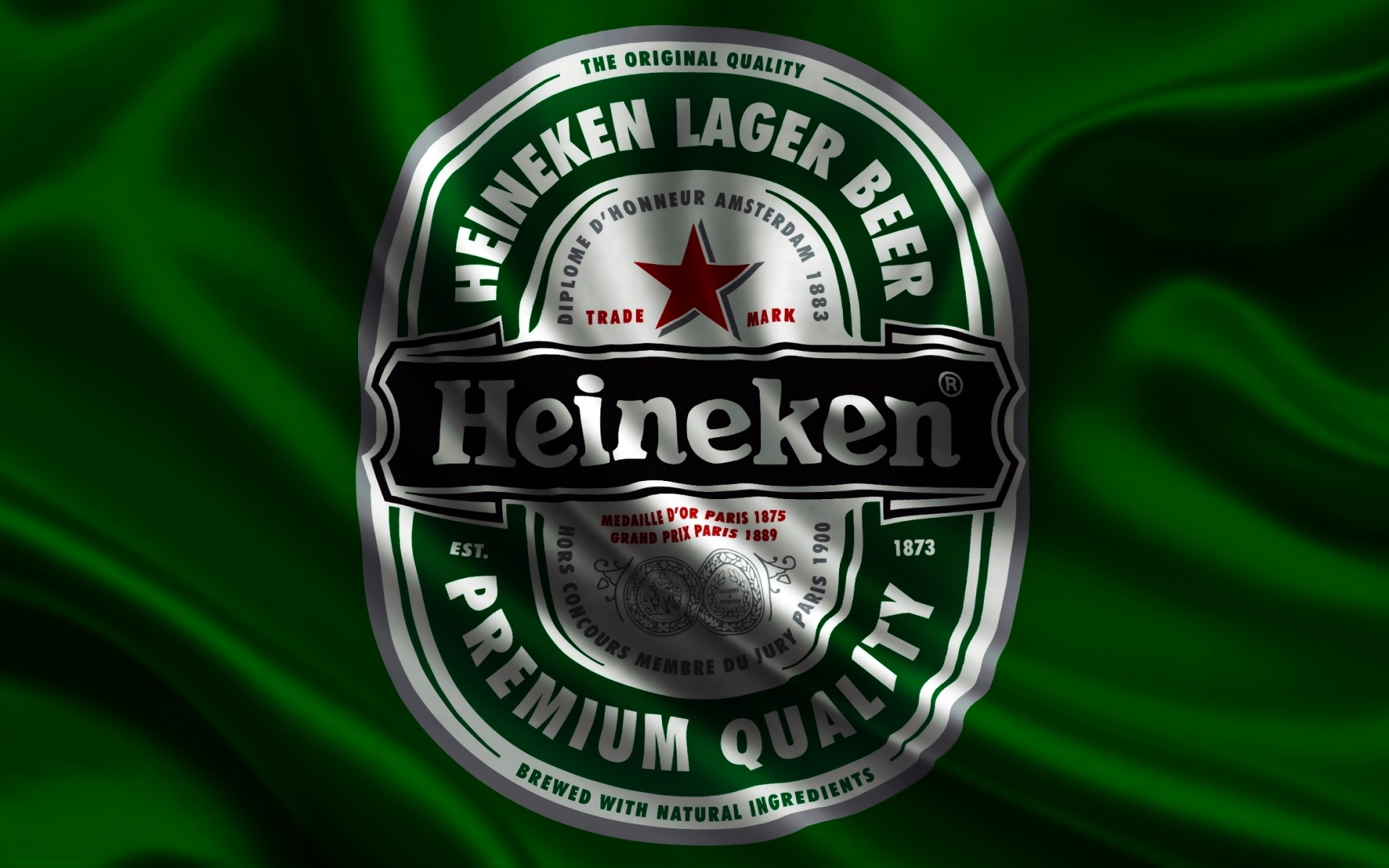 Картинки Heineken, пиво, бренд, атлас, флаг, напитки фото и обои на рабочий стол