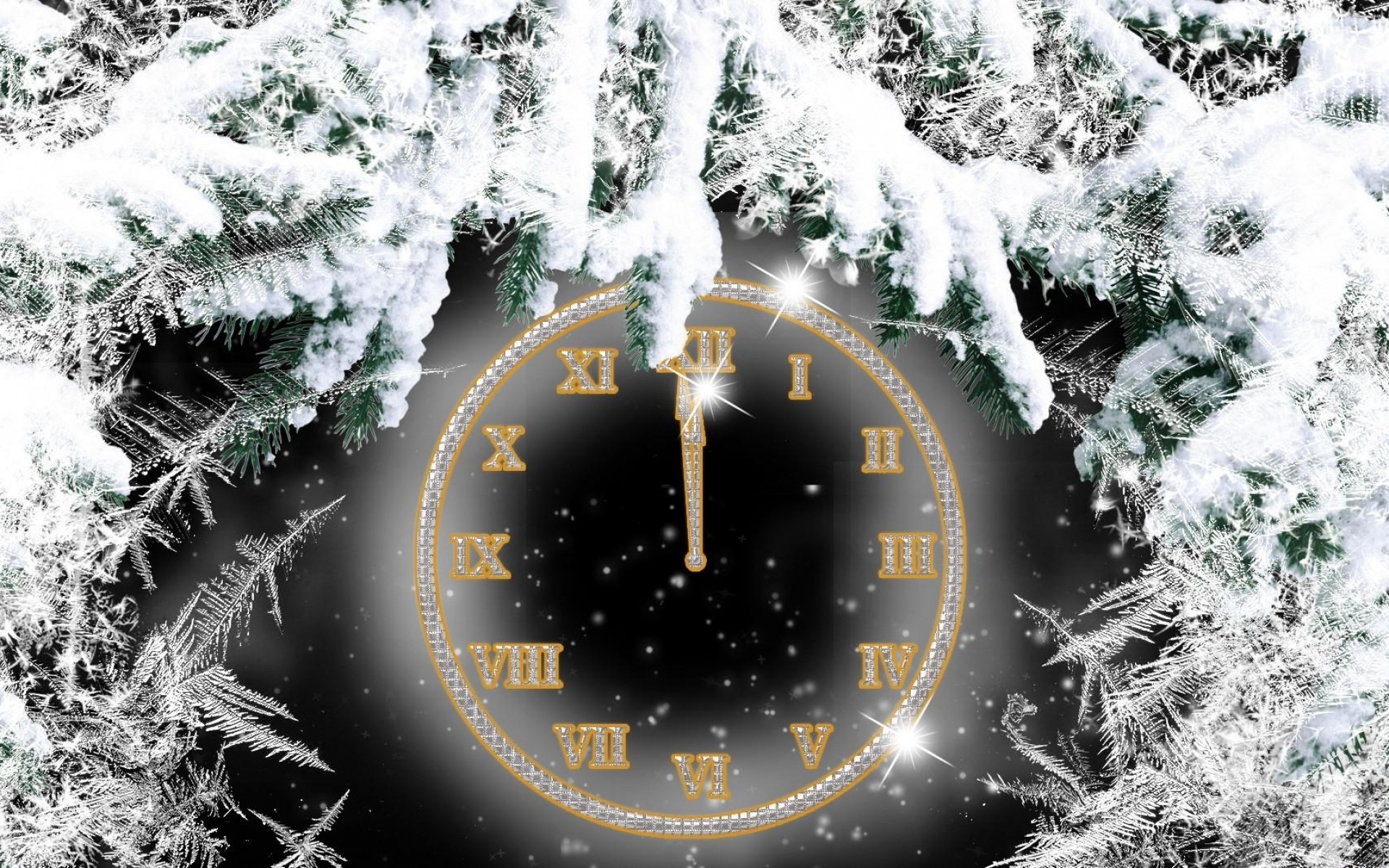 Часы на снегу