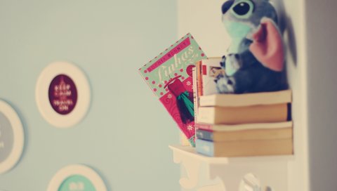 Книги, игрушки, полки
