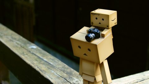 Danboard, картонные роботы, камеры
