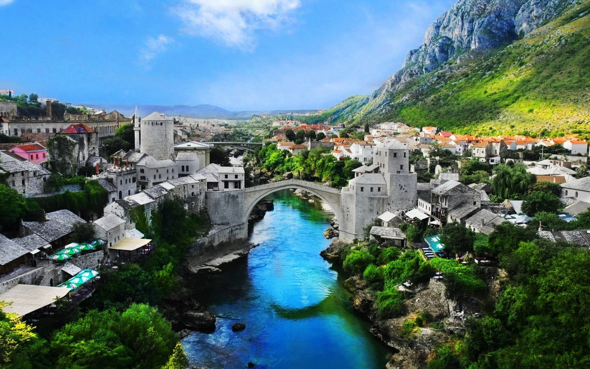 Картинки Босния и герцеговина, старый город, самый большой, природа, пейзаж фото и обои на рабочий стол