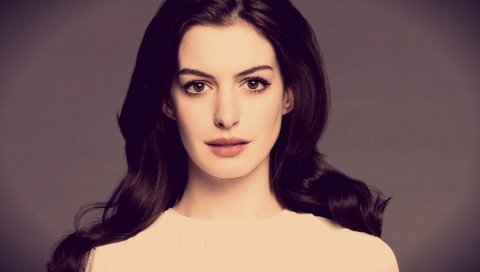 Anne hathaway, брюнетка, актриса, лицо