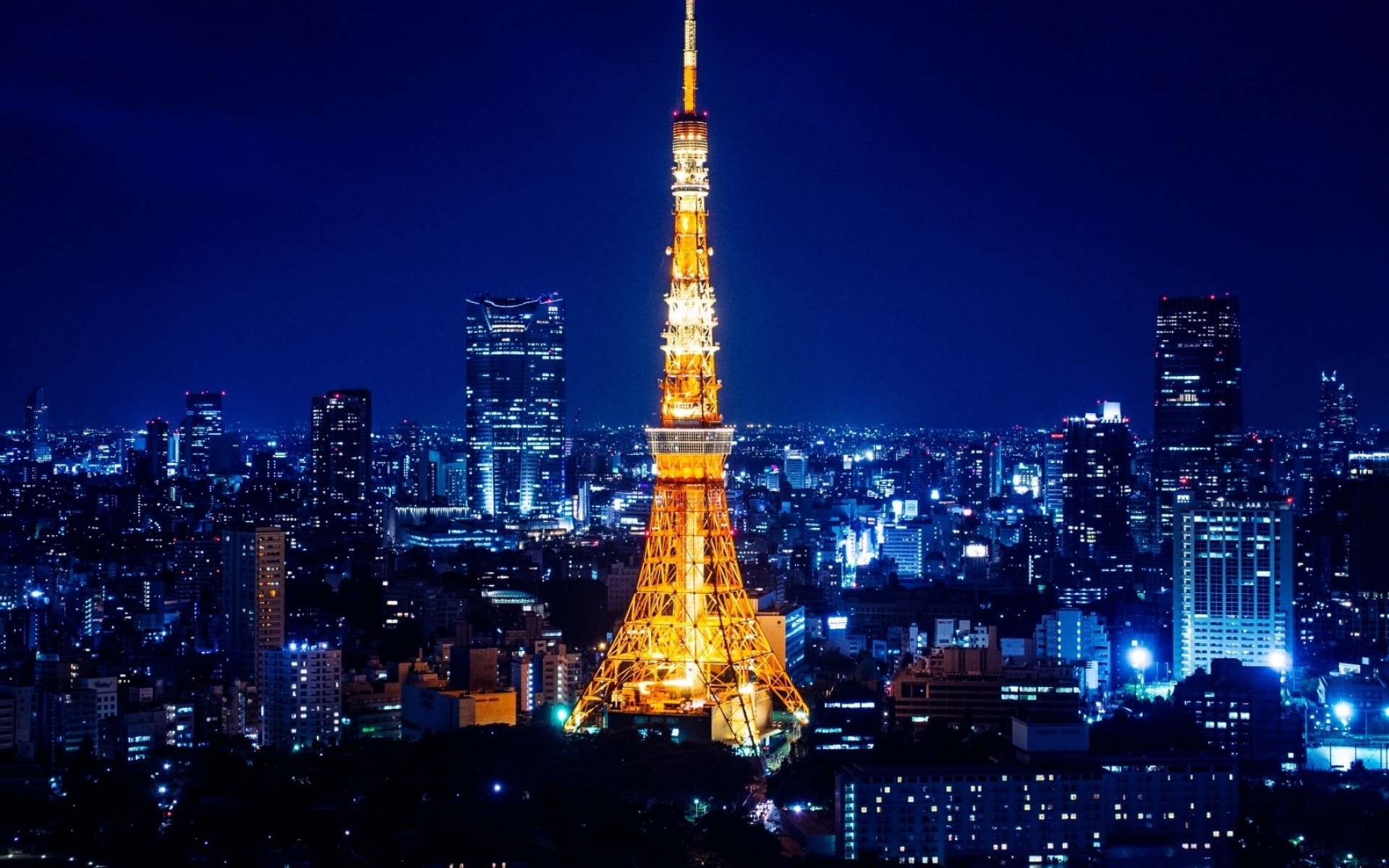 Картинки Токио, Япония, свет, ночь фото и обои на рабочий стол