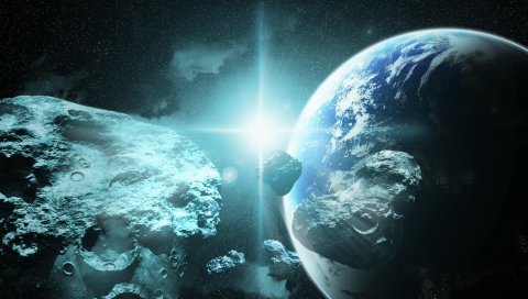 Планеты, метеориты, пространство, свет, звезды
