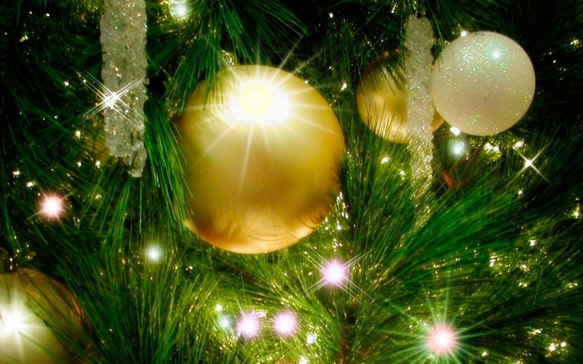 Картинки рождественские украшения, елка, гирлянда, праздник, новый год фото и обои на рабочий стол