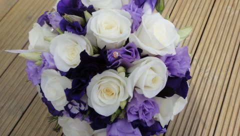 роза, Lisianthus рассел, букет , украшение, DESIG