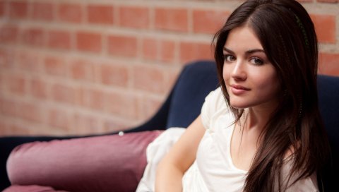 Lucy hale, девушка, знаменитость, взгляд, милый, молодой