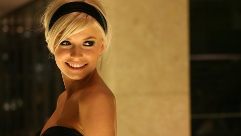 Lena gercke, блондинка, глаза, волосы