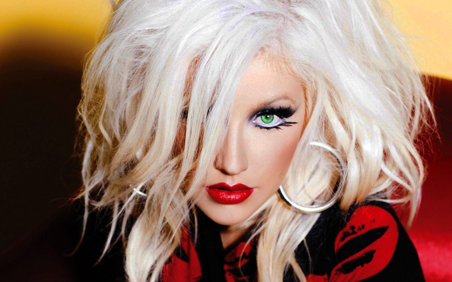Картинки Christina aguilera, макияж, необычный, стиль фото и обои на рабочий стол
