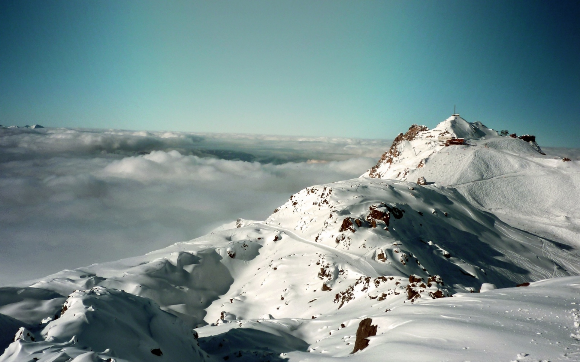 Картинки Снег, альпы, горы, небо фото и обои на рабочий стол