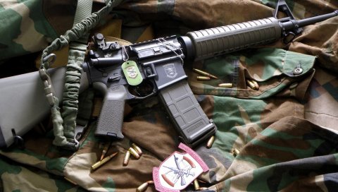 Автомат, магпул, ар-15, пули