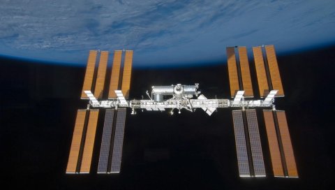 Iss, орбита, планета Земля, пространство, солнечные панели