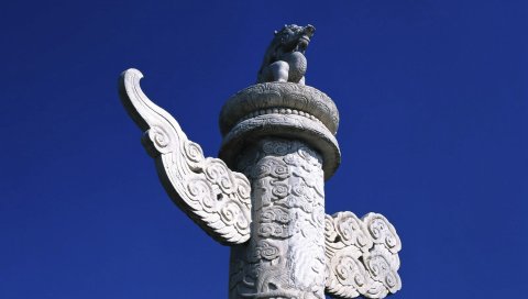 Фарфор, колонны, камень, тотем