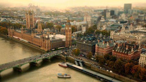 Лондон, uk, город, мост башни