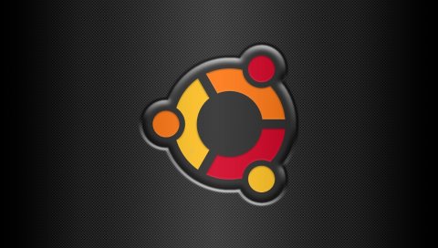 Ubuntu, linux, debian, разноцветный, логотип, os