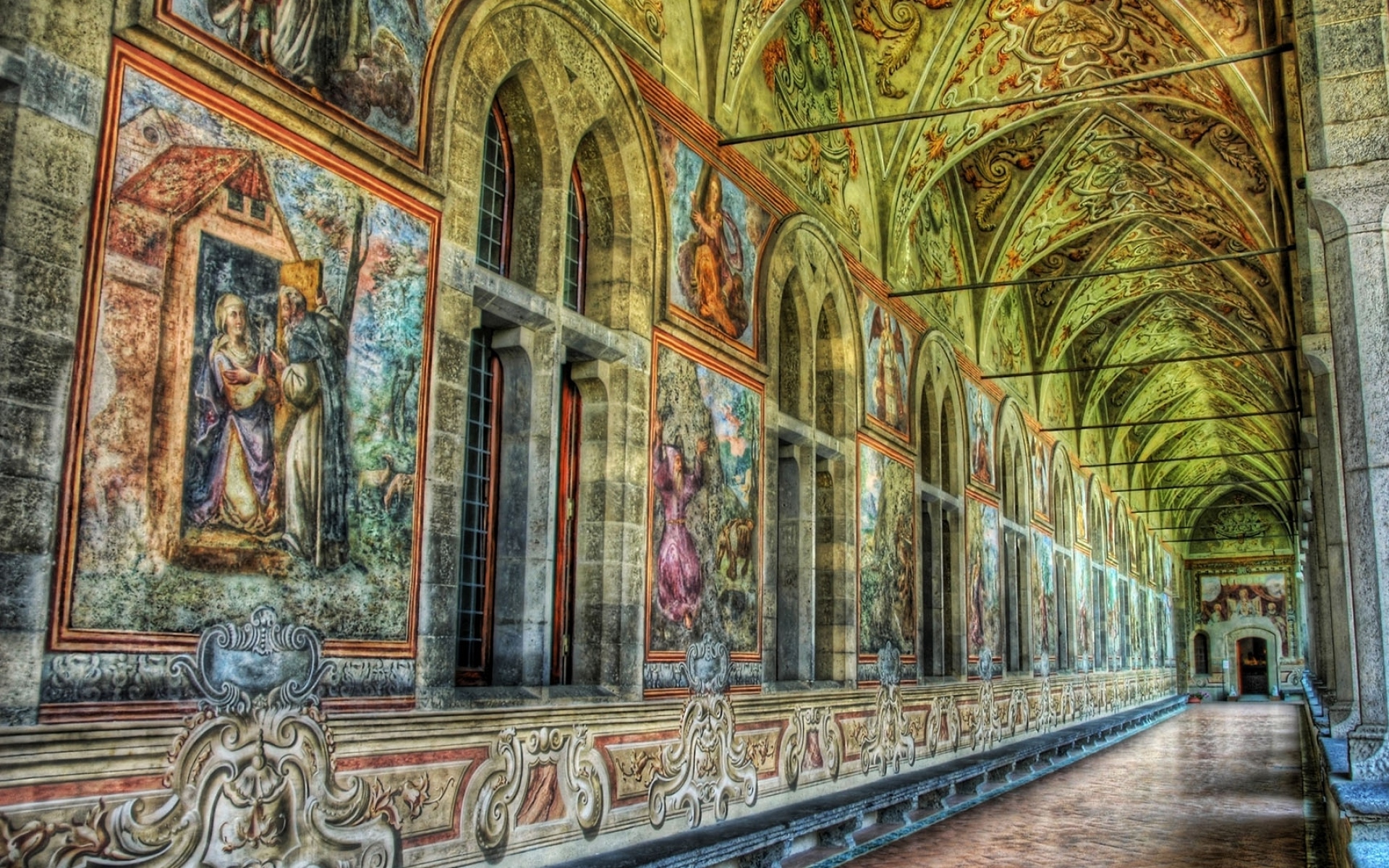 Картинки Стена, крытый, фотографии, дверь, арка, hdr фото и обои на рабочий стол