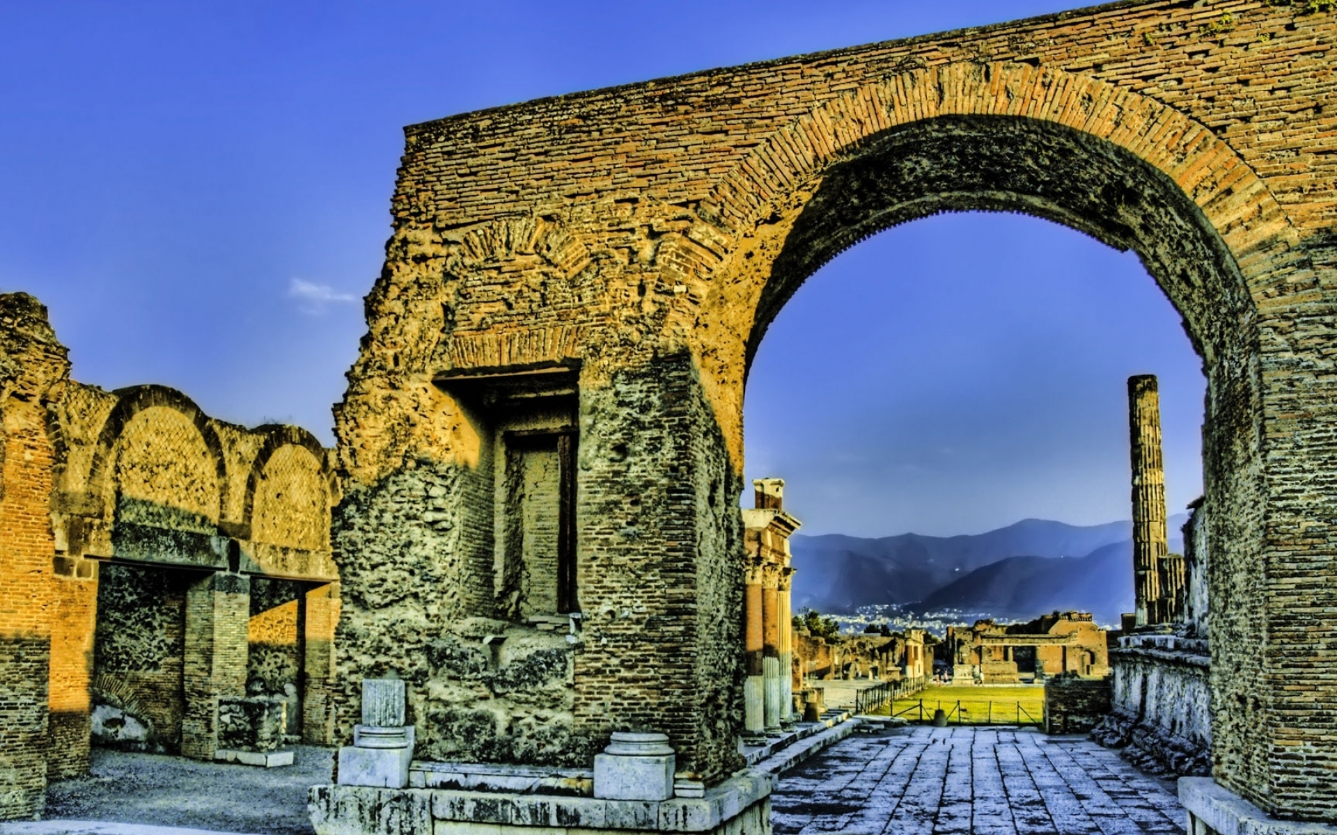 Картинки руина, Рим, Италия, камень, HDR фото и обои на рабочий стол
