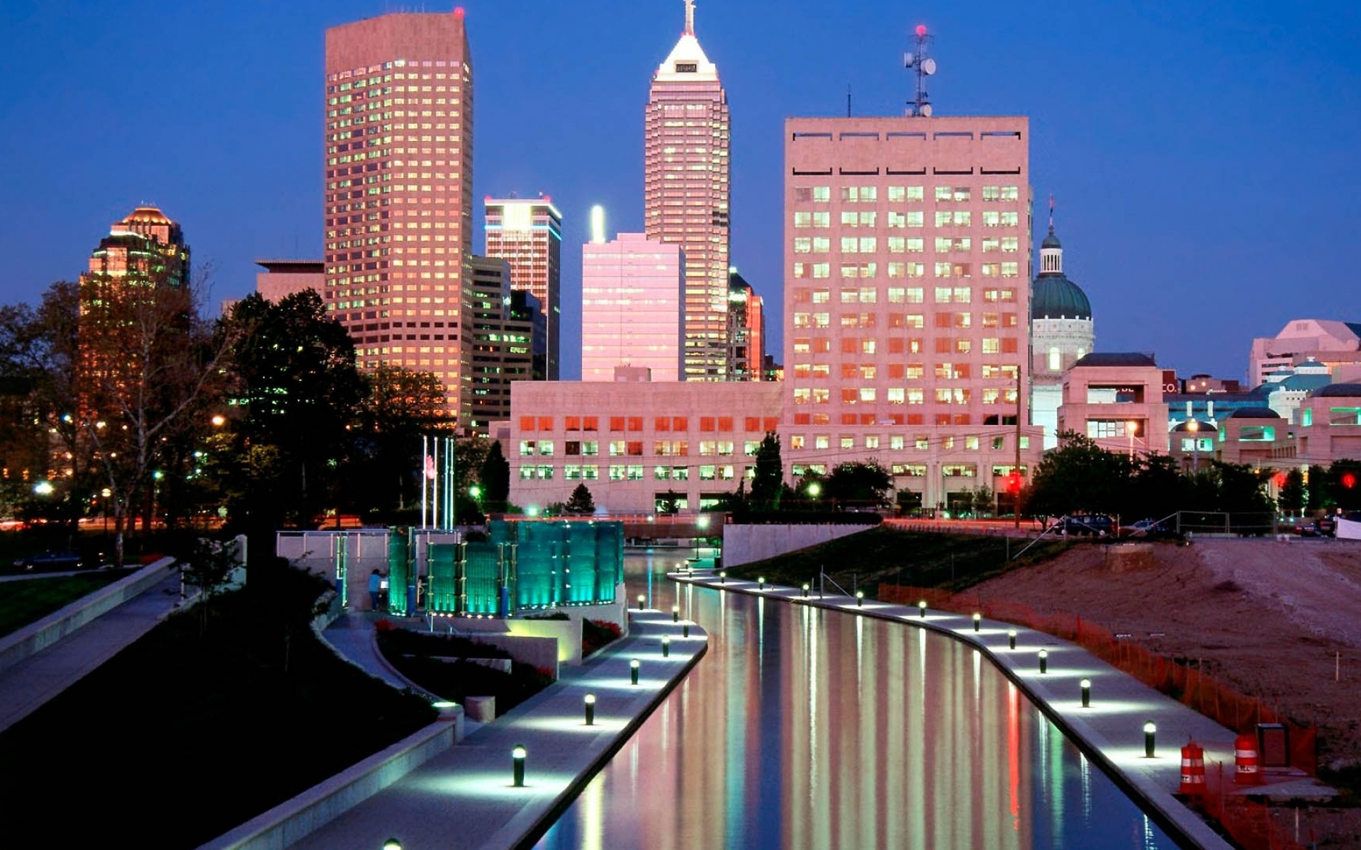 Картинки Indianapolis, здания, мегаполис , небоскребы фото и обои на рабочий стол