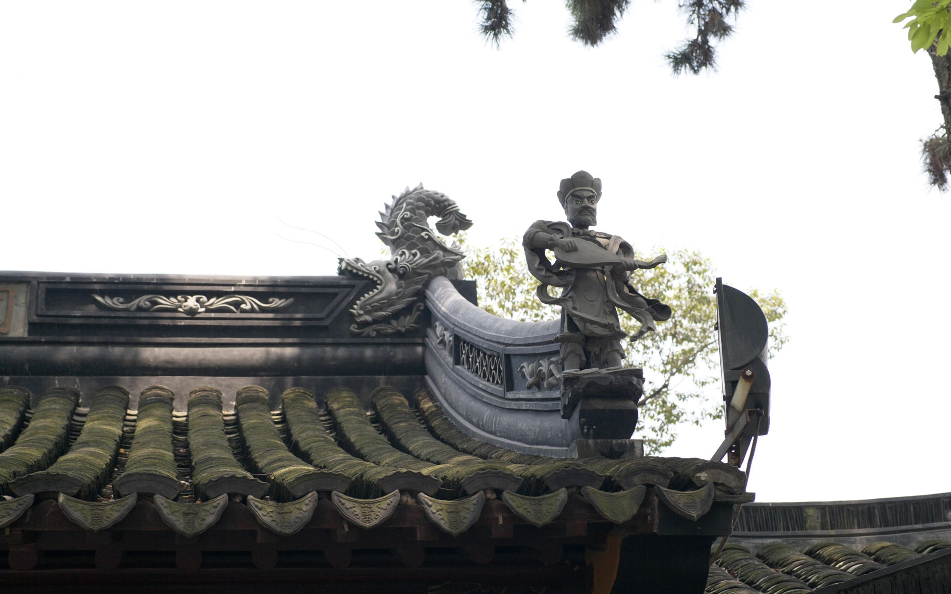 Картинки крыша, фарфора , дракон скульптура, традиционный фото и обои на рабочий стол