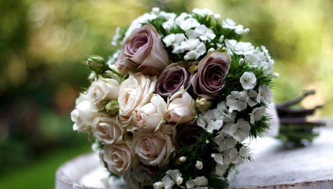 розы, гвоздики, цветы, букет, красивый, состав