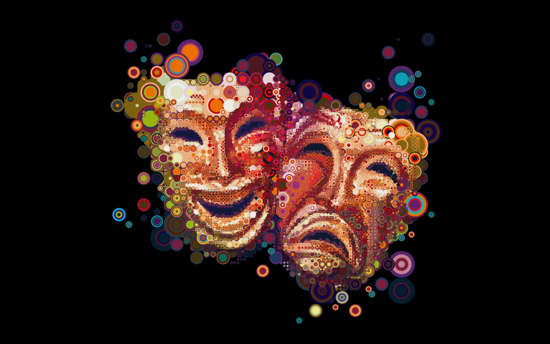 Картинки Маски, эмоции, красочные фото и обои на рабочий стол