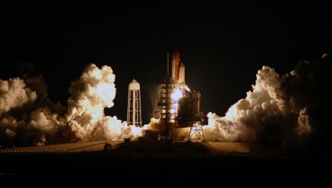 Сайт, baikonur, запуск, начало, ночь