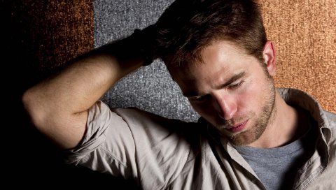 Robert pattinson, щетина, актер, рубашка