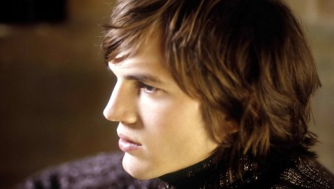 Ashton kutcher, профиль, лицо