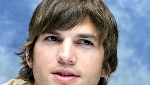 Ashton kutcher, лицо, карие глаза, глаза, волосы, милые