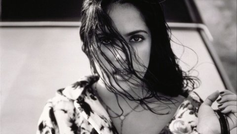 Salma hayek, брюнетка,