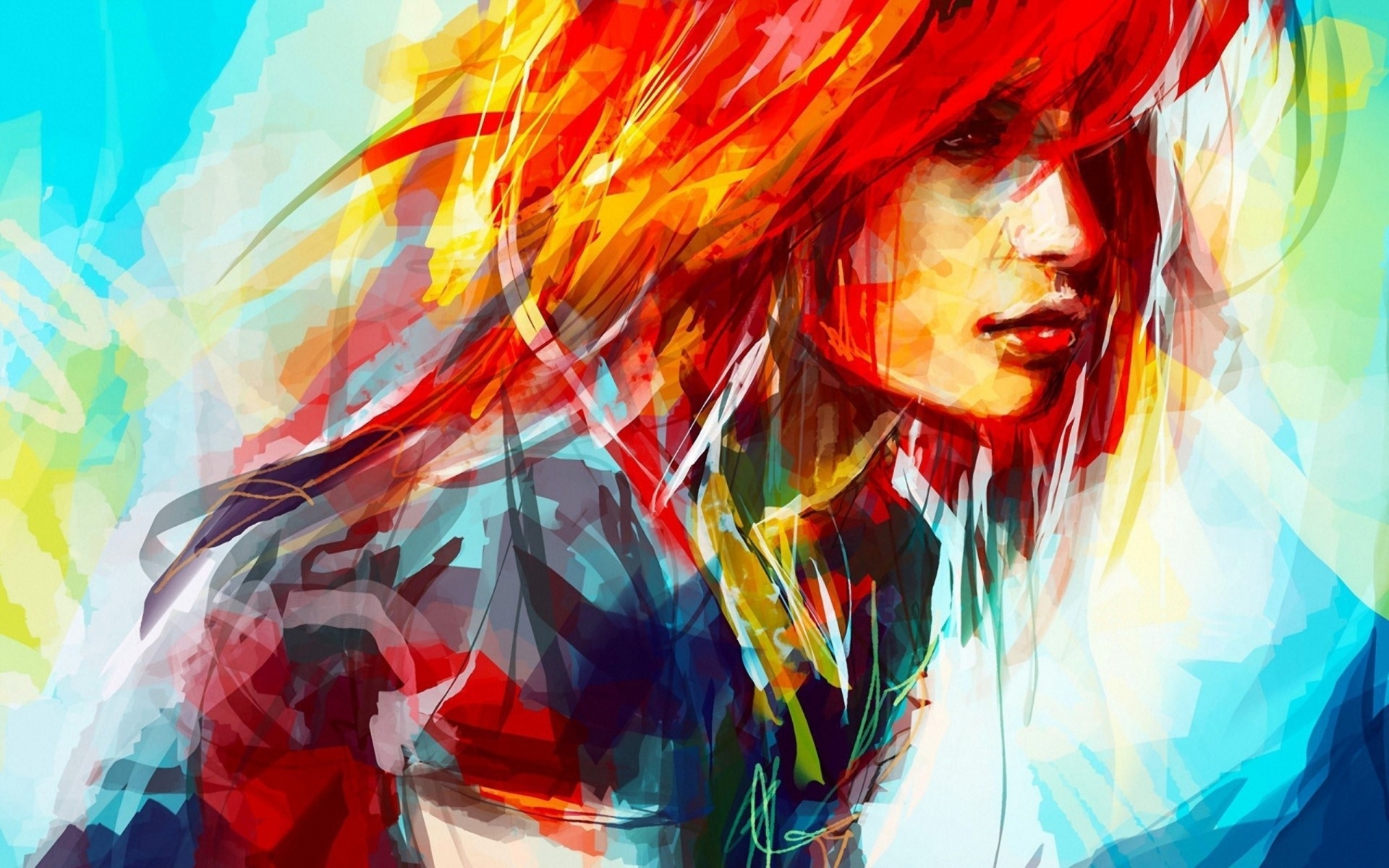 Картинки Hayley williams, кисть, портрет, цвет, лицо, знаменитость фото и обои на рабочий стол