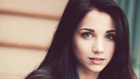 Emily rudd, брюнетка, голубые глаза, лицо, волосы, глаза