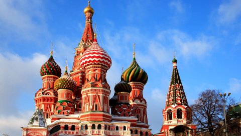 Собор Святого Василия, красный квадрат, москва, архитектура, купол