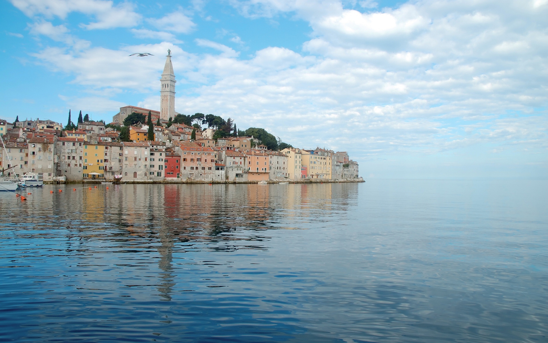 Картинки Хорватия, море, синий, спокойный, небо, облака фото и обои на рабочий стол