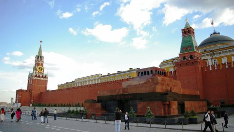 Москва, красный квадрат, мавзолей