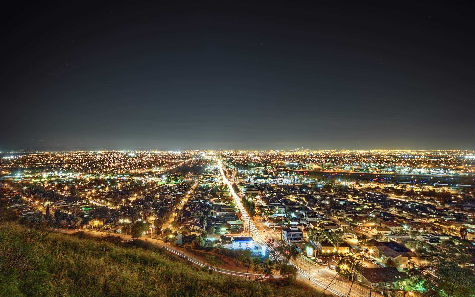 Картинки Лос-Анджелес, Калифорния, ночь фото и обои на рабочий стол