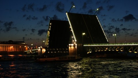 Санкт - Петербург, разводной, нева, Россия