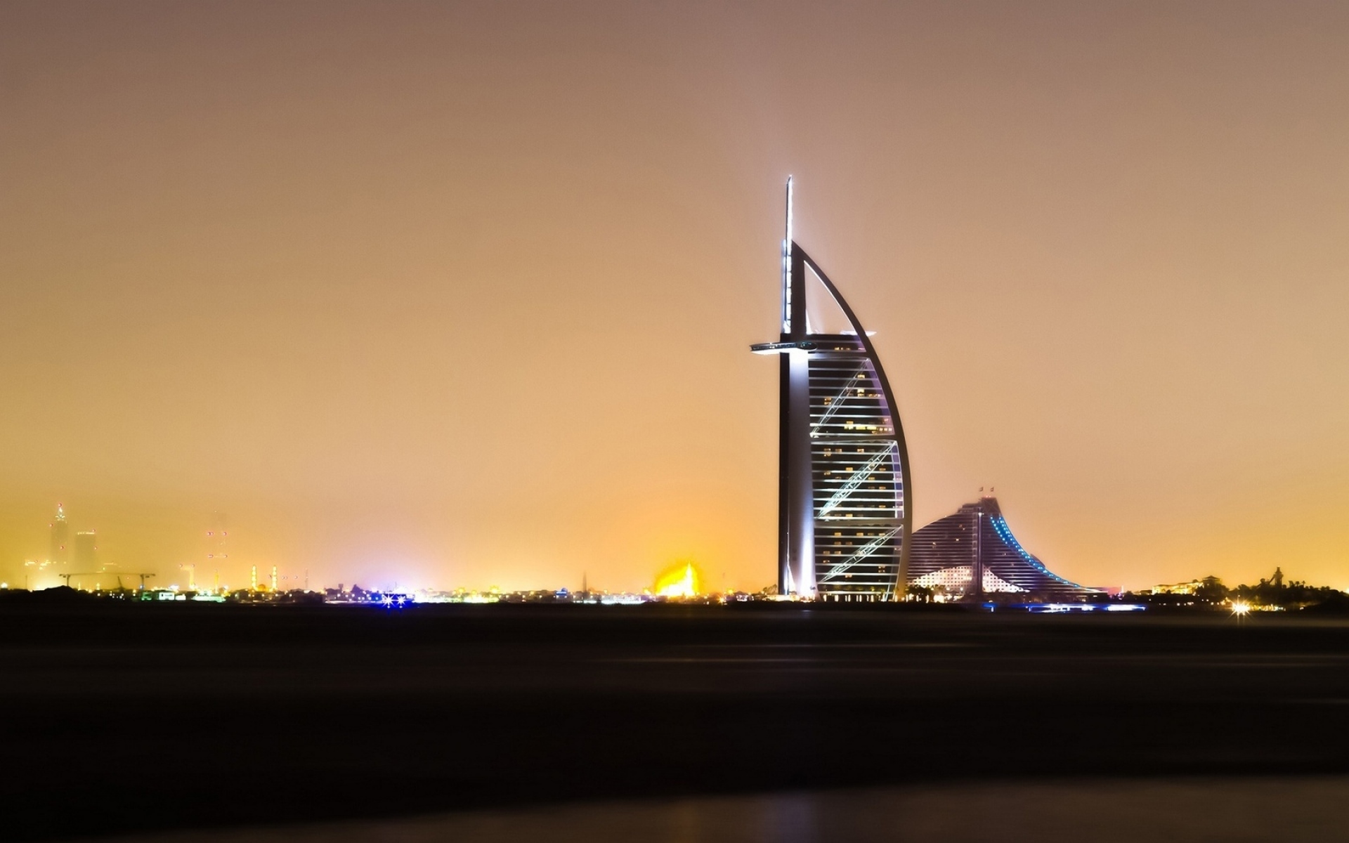 Картинки Dubai, home, burj al arab, uae, отель на пляже Джумейра, ночь, свет фото и обои на рабочий стол