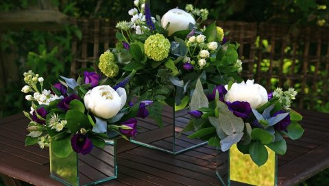 Пионы, lisianthus russell, гортензия, цветы, букеты, дизайн, композиция