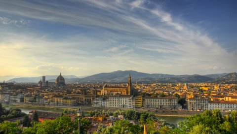 Florence, italy, вид сверху