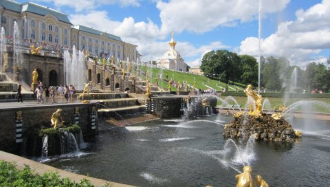Петерхоф, парк, петербург,