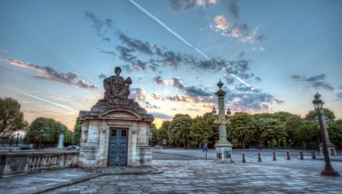 Paris, france, building, hdr