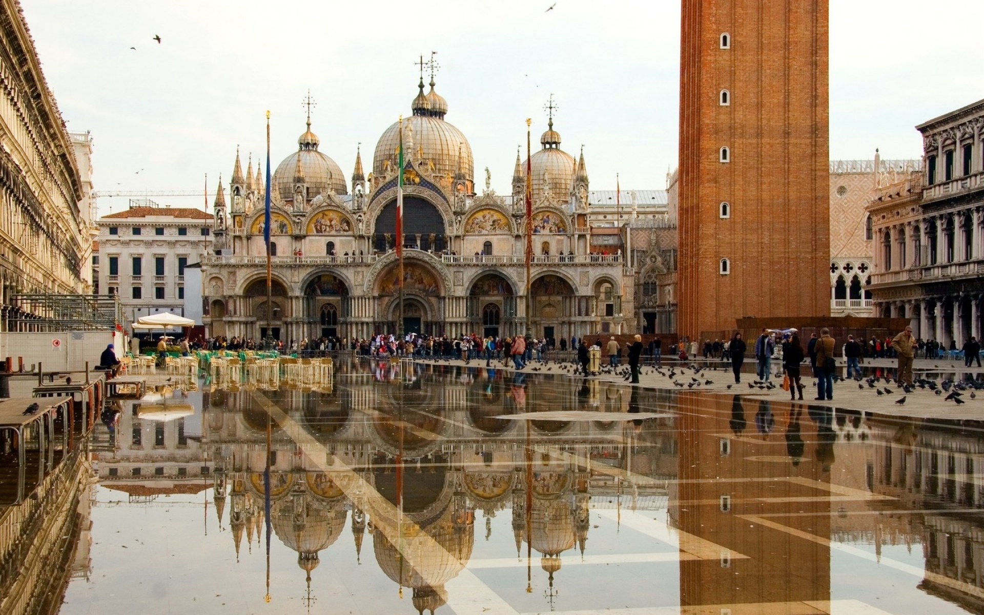 Картинки Венеция, площадь Сан-Марко, базилика фото и обои на рабочий стол