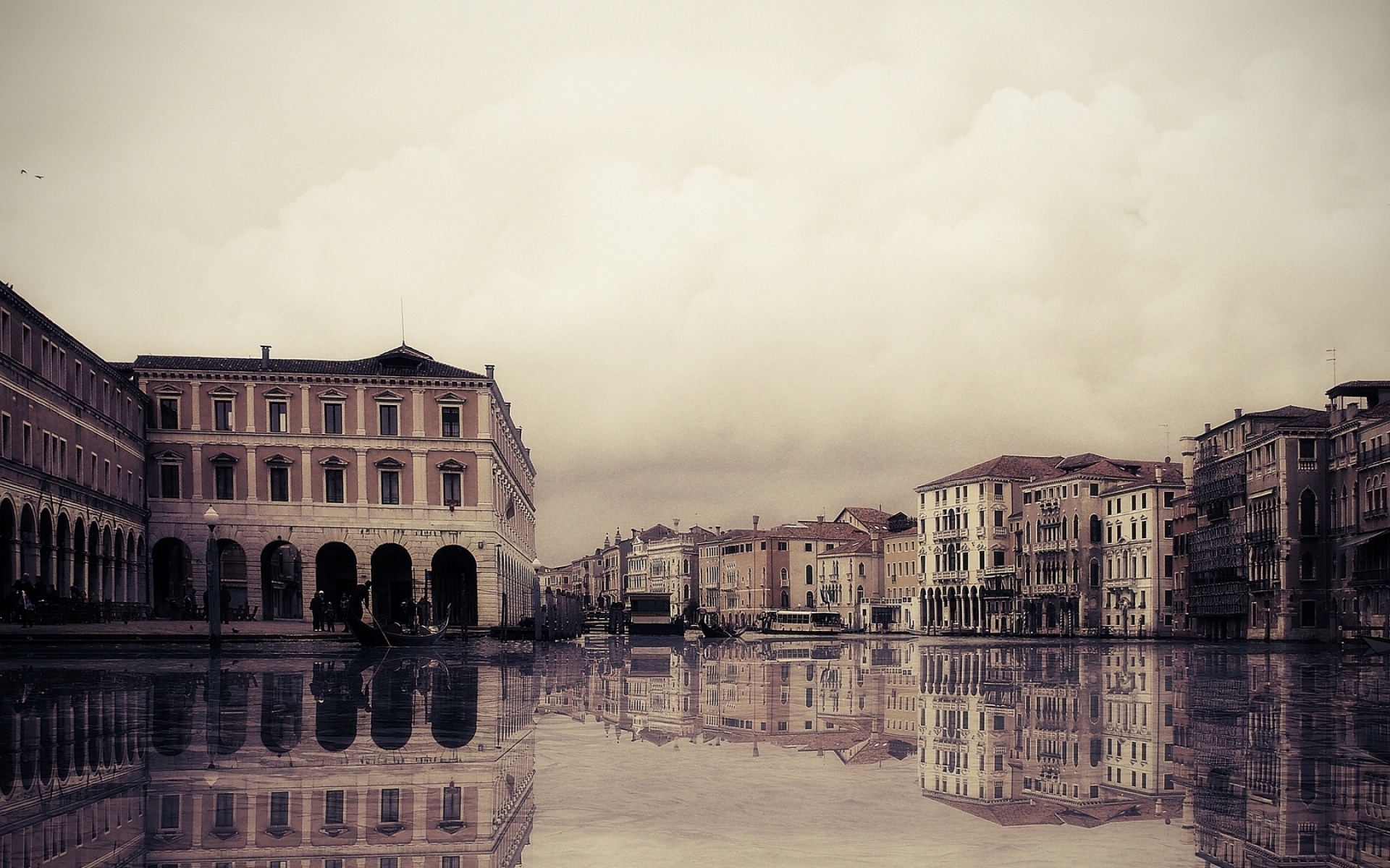 Картинки Венеция, Италия, канал, вода, здания, гондолы фото и обои на рабочий стол