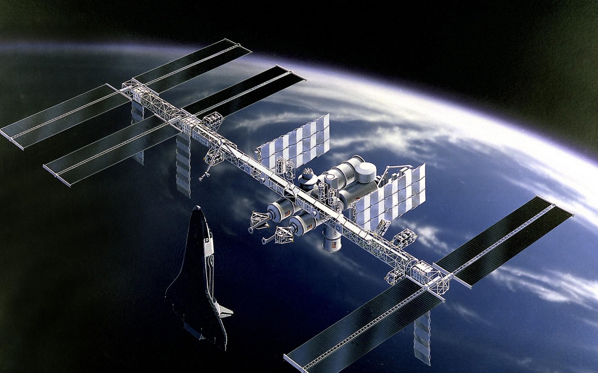 Картинки Пространство, станция iss, фото и обои на рабочий стол