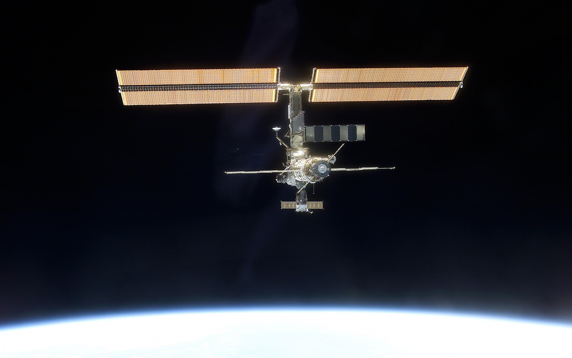 Картинки пространство, корабль, ISS, мир, земля, орбита фото и обои на рабочий стол